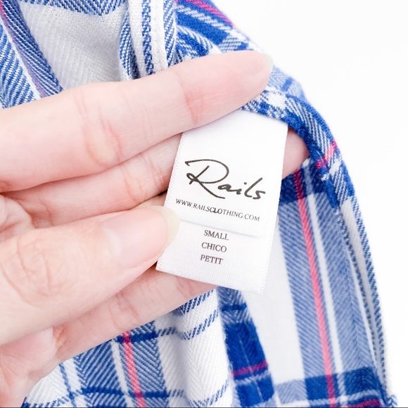 Rails Jordyn Sleeveless Tunic White/Blue/Raspberry - Picture 6 of 8